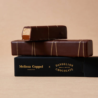 Melissa Coppel Collaborator Melissa Coppel Candy Bars Pecan Praliné & Chewy Caramel Bar